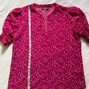 Karl Lagerfeld Pink Hearts Blouse
